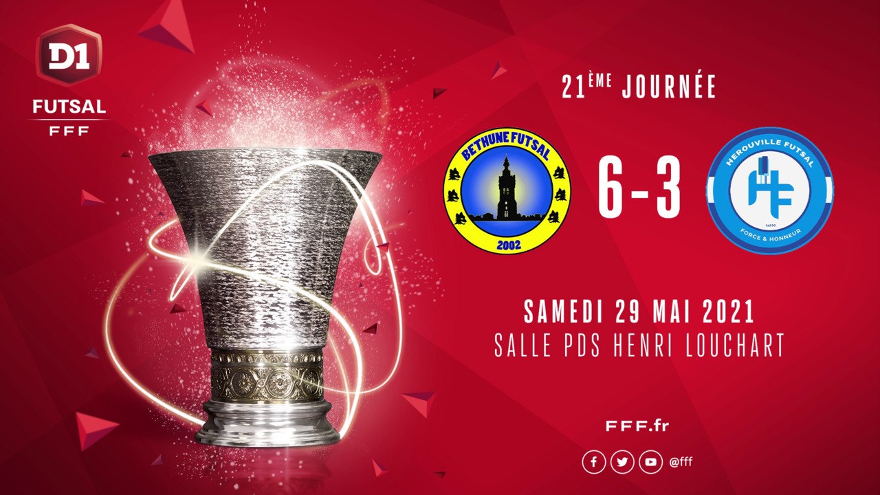 Béthune Futsal - Hérouville Futsal (6-3)