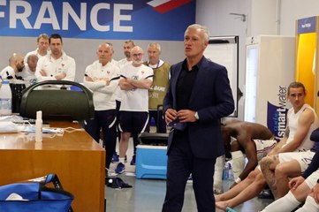 Dans le vestiaire des Bleus