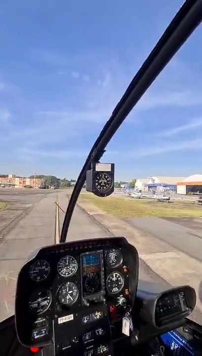 Decolagem Campo de Marte de helicóptero