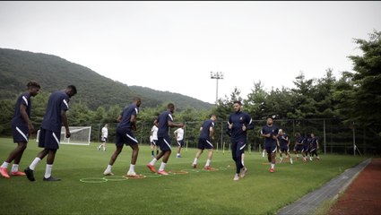 Première séance en Corée pour la Sélection France
