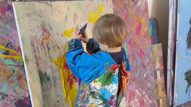 Two-and-a-half-year-old impressionist painter sells artwork for up to £8.4K