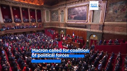 'No to the spirit of defeat' to far right as Macron calls on moderates to unite