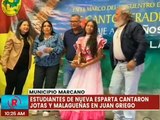 Estudiantes neoespartanos participaron en el Festival de la Jota y la Malagueña Margariteña