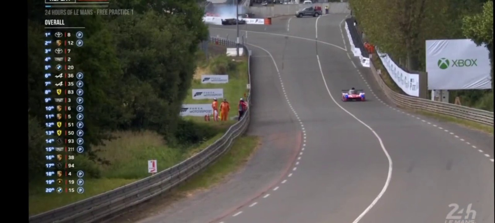 24H Of Mans 2024 FP1 Lynn Crashes
