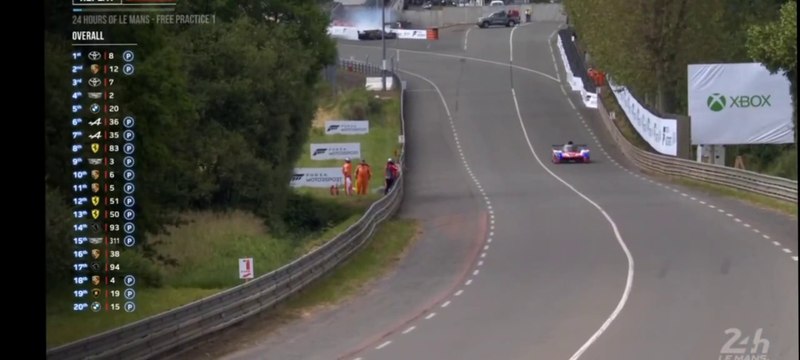 24H Of Mans 2024 FP1 Lynn Crashes