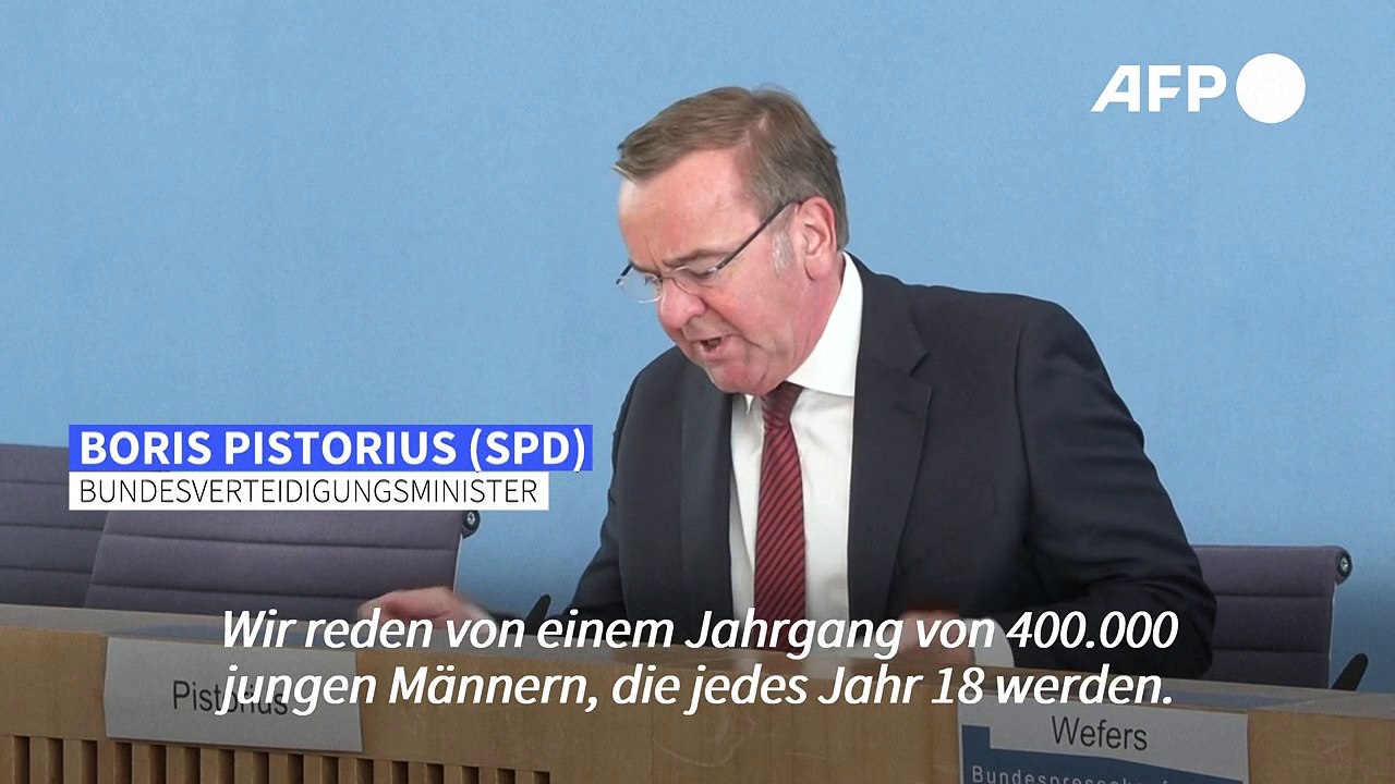 Pistorius: 'Wir sehen einen Auswahl-Wehrdienst vor'