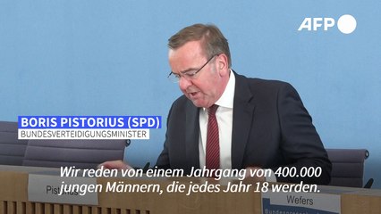 Pistorius: "Wir sehen einen Auswahl-Wehrdienst vor"