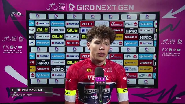 Cycling - Giro Next Gen 2024 - Paul Magnier : Bring the Red jersey at home will be my goal now