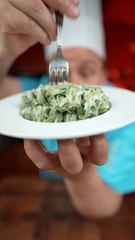 Pâtes d'algues à l'ail et au parmesan ! #Dailycuisine