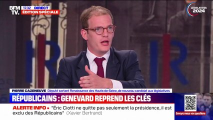 Exclusion d'Éric Ciotti: "Le spectacle est navrant", affirme Pierre Cazeneuve (Renaissance)