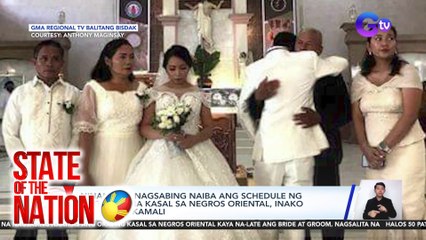 Ninang na nagsabing naiba ang schedule ng nag-viral na kasal sa Negros Oriental, inako ang pagkakamali | SONA
