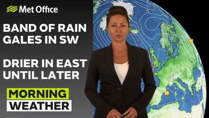 Met Office Morning Weather Forecast 13/06/24 – Rain moving in from the west