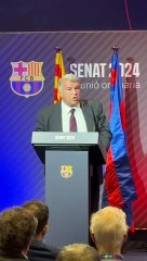Joan Laporta anuncia que el Barça acabará el año con beneficios por primera vez desde la pandemia