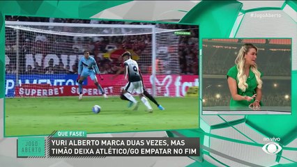 "Tem que ser multado!", brinca Renata Fan por expulsão de Gustavo Henrique em Atlético-GO x Corinthians