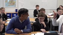 Rishi Sunak blanked as he asks Year 7 students if they are ‘excited about exam’