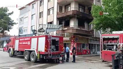 Apartman dairesi alevlere teslim oldu