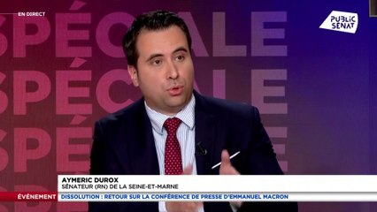 Exclusion d'Eric Ciotti : "Il est exclu par les chefs à plume", selon le sénateur RN Aymeric Durox