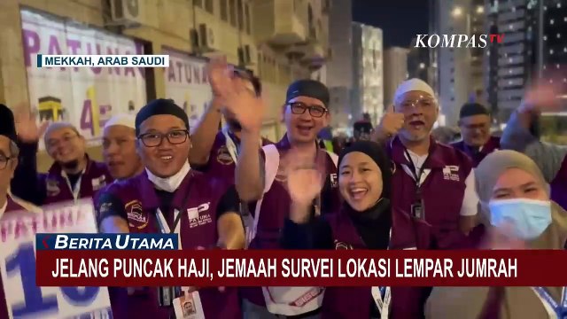 Jelang Puncak Haji, Jemaah di Mina Mulai Survei Lokasi Lempar Jumrah