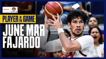 PBA Player of the Game Highlights: 10-time BPC June Mar Fajardo responds with season-high 28 points in San Miguel's Game 4 win over Meralco