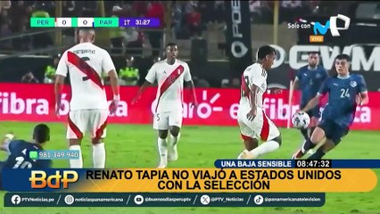 Omar Ruiz de Somocurcio explica la VERDADERA razón por la que Renato Tapia no viajó con la selección a EE.UU.