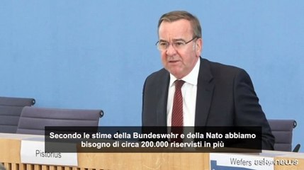 Germania: "Abbiamo bisogno di circa 200.000 riservisti in pi?"