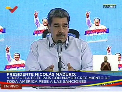 Pdte. Nicolás Maduro: Venezuela tuvo un crecimiento del 7% del PIB en el primer trimestre del año