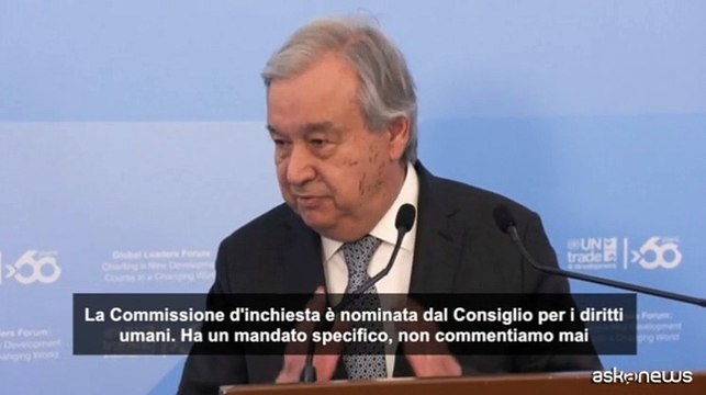 Guterres: a Gaza livello di distruzione vittime mai visto prima