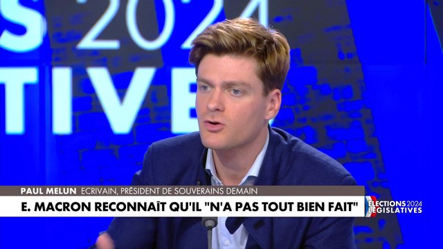 Paul Melun : «Emmanuel Macron est incapable de comprendre qu'il est lui-même à l'origine des faits qu'il est en train de dénoncer»