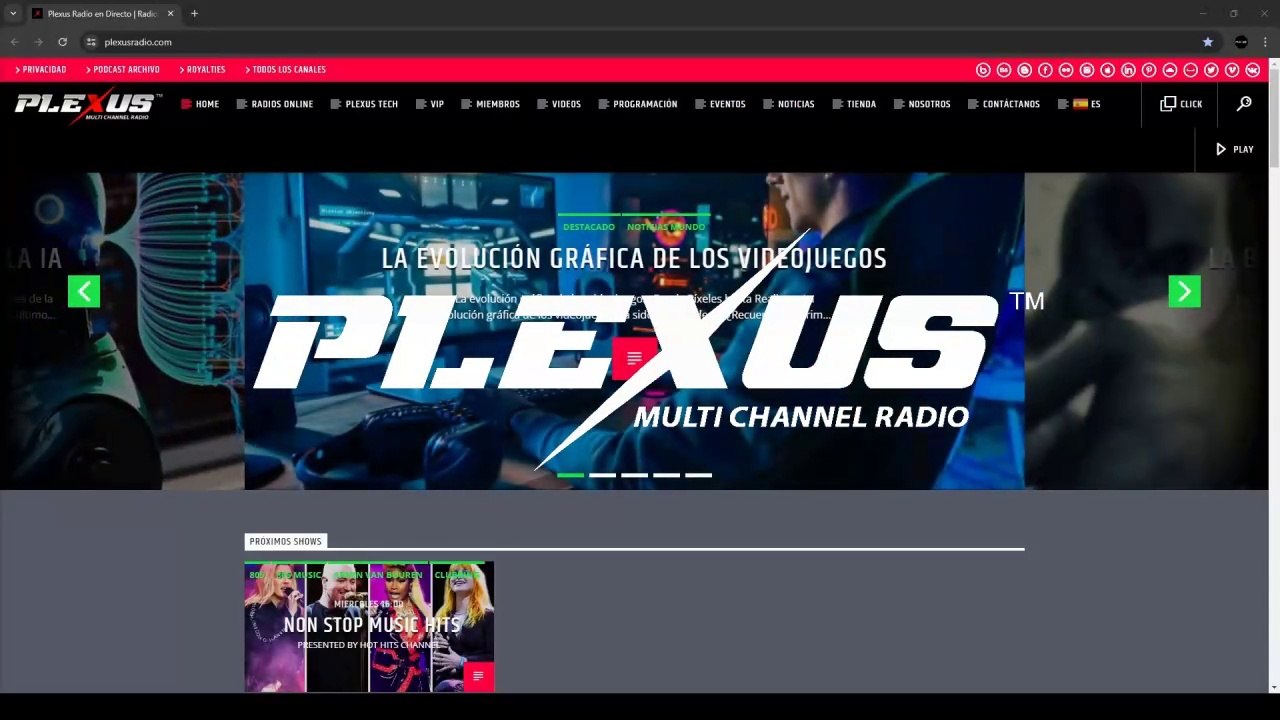 Plexus News: Radio Web con radios online y emisoras de radio