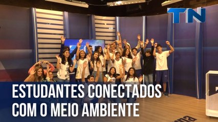 Estudantes conectados com o meio ambiente