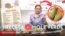 Aprende cómo preparar Mole verde con pollo ¡La receta de la Chef Ericka Fonseca!