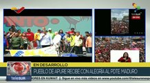 Pueblo apureño recibe con alegría al Pdte. Maduro