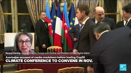 Azerbaijan accused of crackdown on journalists and opposition ahead of COP29