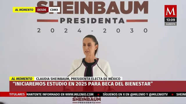 Sheinbaum presentará iniciativas para Becas Bienestar y apoyos a mujeres