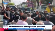 Se registra riña entre policías capitalinos y vecinos de Iztapalapa