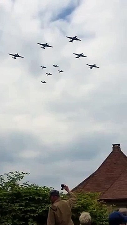 Hucknall vet pilots Spitfire in Normandy D-Day flypast