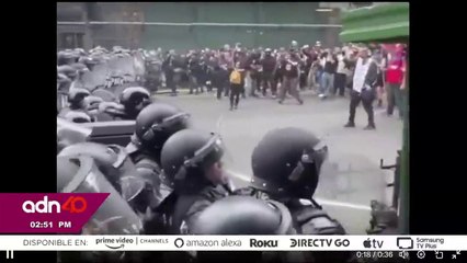 ¡Última Hora! Enfrentamiento entre manifestantes y policía en Argentina