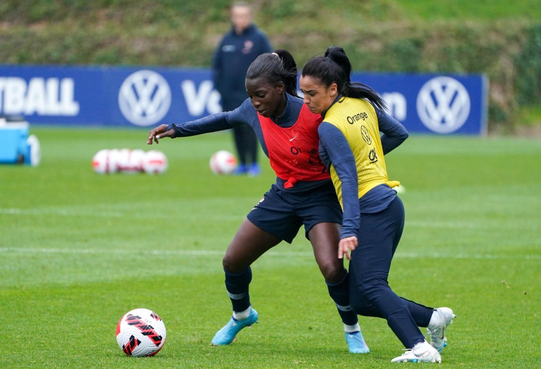 L'entraînement des Bleues