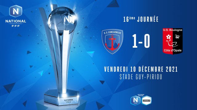 J16 | US Concarneau - US Boulogne CO (1-0)