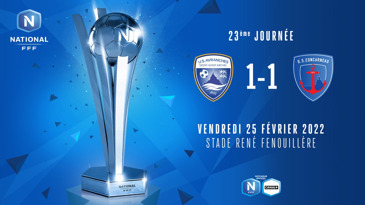 J23 | US Avranches MSM - US Concarneau (1-1)