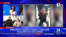 San Borja: Presunto ladrón vuelve a caer con celulares de alta gama