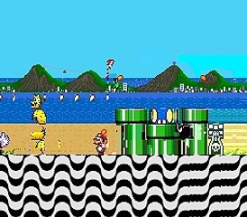 Mario Goes to Brazil online multiplayer - snes