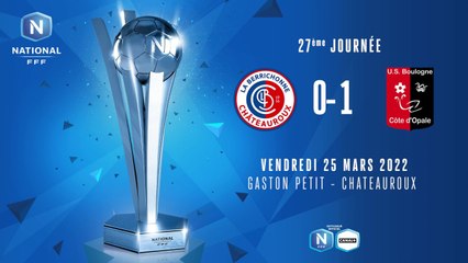 J27 LB Châteauroux- US Boulogne CO  (0- 1)