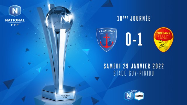 J18 | US Concarneau - US Orléans (0-1)