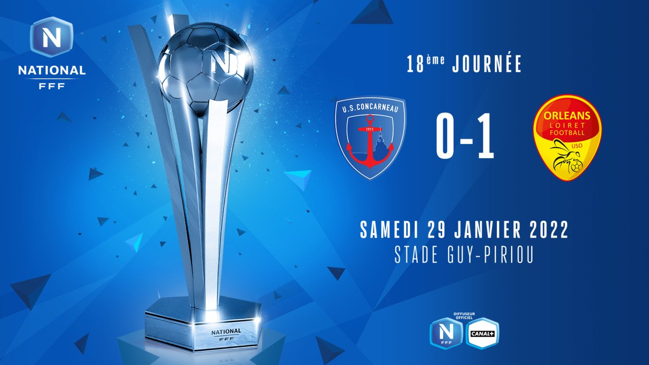 J18 | US Concarneau - US Orléans (0-1)