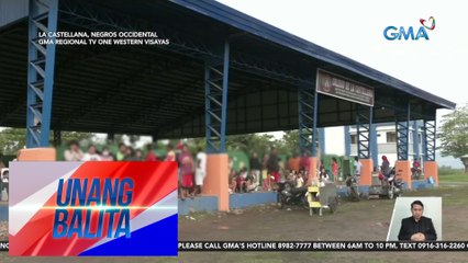 Mga residente, lumikas dahil sa baha na may kasamang abo at bato galing sa Mt. Kanlaon | Unang Balita