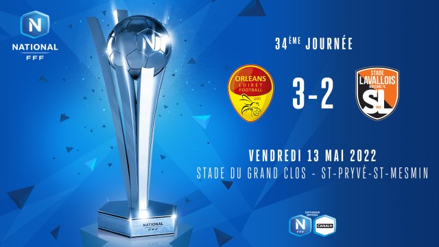 J34 | US Orléans - Stade Lavallois (3-2)