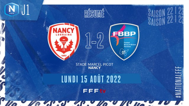 J1 I AS Nancy Lorraine – Bourg-Péronnas 01 (1-2)