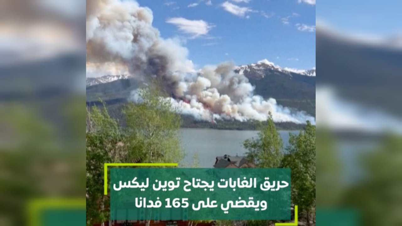 حريق الغابات يجتاح توين ليكس ويقضي على 165 فدانا