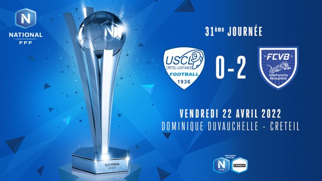 J31 | US CRETEIL LUSITANOS - FC VILLEFRANCHE-B. (0-2)
